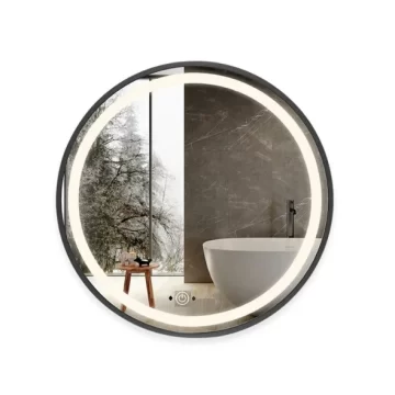 Oglinda LED 10W de baie Luxury Round Black