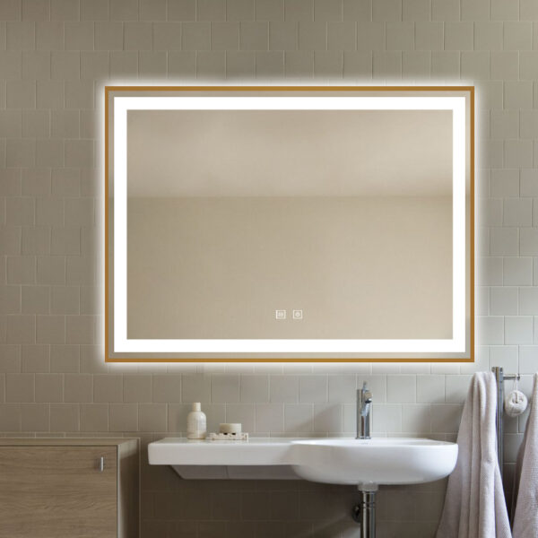 Oglinda LED 20W de baie Luxury 60x80 LDPJ127