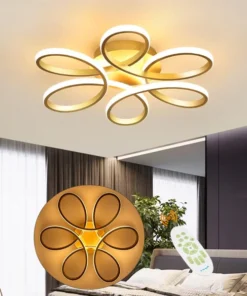 Lustra LED 120W Ceiling Zaza Gold