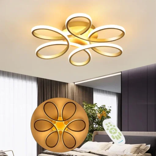 Lustra LED 120W Ceiling Zaza Gold