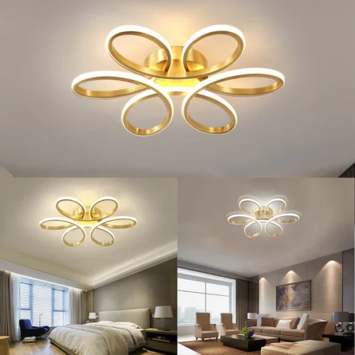 Lustra LED 120W Ceiling Zaza Gold