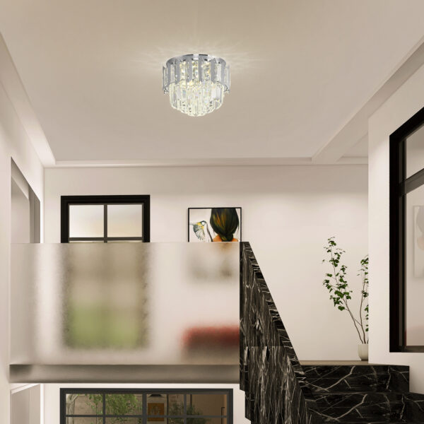 Plafoniera LED 48W Mini Aurora Silver