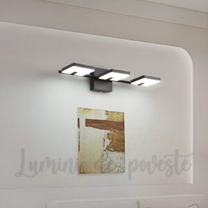 Aplica LED 24W baie Trio Black
