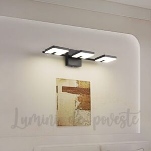 Aplica LED 24W baie Trio Black