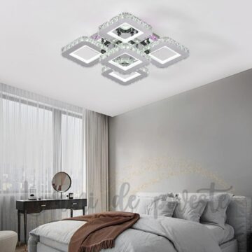 Lustra LED 170W Ceiling 5 Krystal RGB