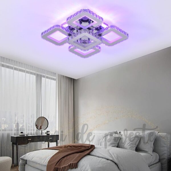 Lustra LED 170W Ceiling 5 Krystal RGB