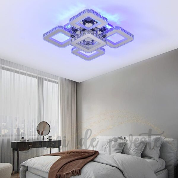 Lustra LED 170W Ceiling 5 Krystal RGB