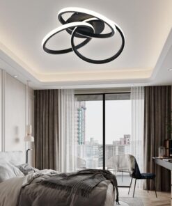 Lustra LED 84W Infinite Minimalist 3 Black Slim