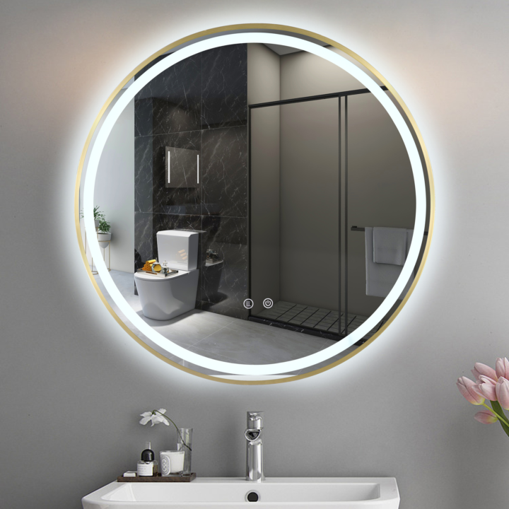 Oglinda LED 35W de baie Luxury Round