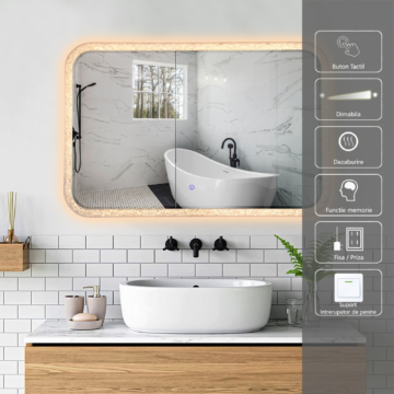 Oglinda LED 51W de baie Frost