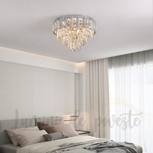 Plafoniera LED 72 W Aurora Silver