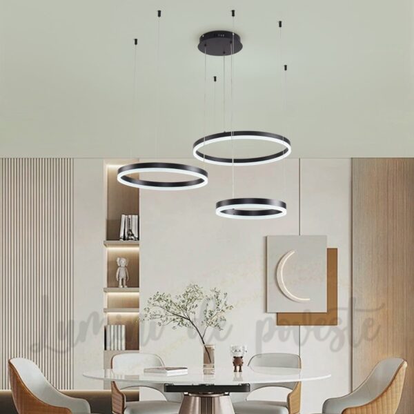 Candelabru LED 150W Minimalist 30+40+50 Black