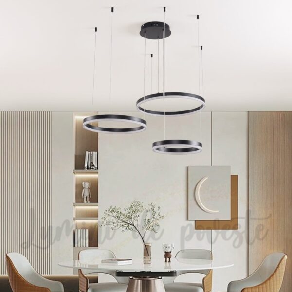 Candelabru LED 150W Minimalist 30+40+50 Black