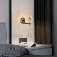 Aplica LED 6W Explosion Floral Black