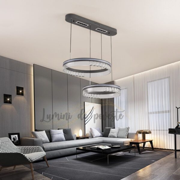 Candelabru LED 200W Minimalist 2 Krystal