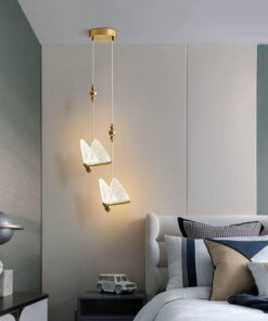 Candelabru LED 12W Butterfly 2 Auriu