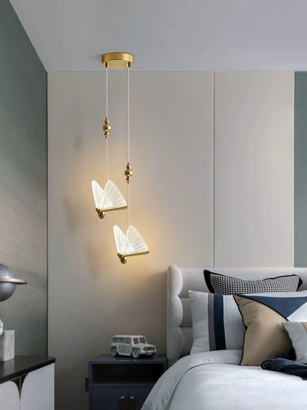 Candelabru LED 12W Butterfly 2 Auriu