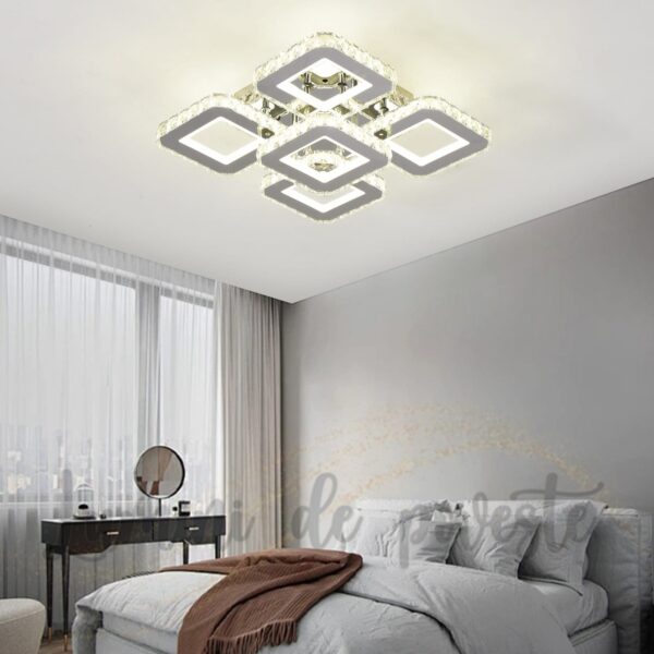 Lustra LED 170W Ceiling 5 Krystal RGB