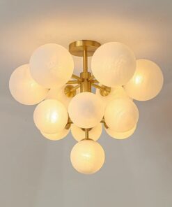 candelabru moon cu globuri atomic
