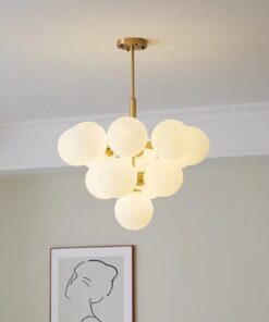 candelabru moon cu globuri atomic