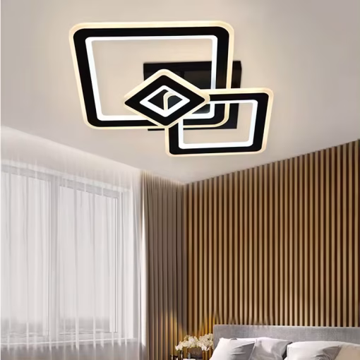 Aplica LED 130W Triple Square Black
