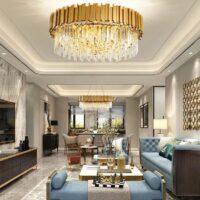 Candelabru Scaly Gold Matte 750