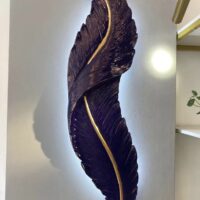 aplica led pana neagra Feather Black