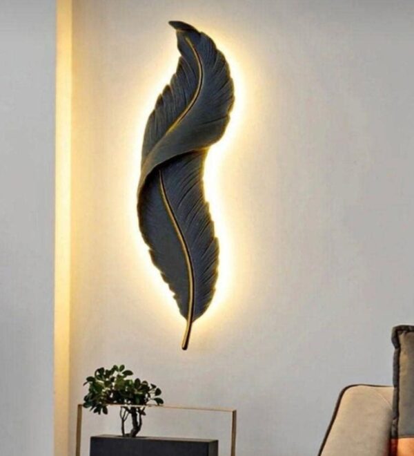 aplica led pana neagra Feather Black