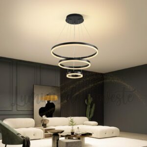 Minimalist Black 3 Candelabru LED