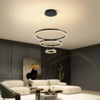 Minimalist Black 3 Candelabru LED
