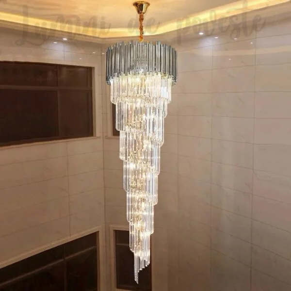 Poza pentru Candelabru Scaly Sublime Silver 2000x800