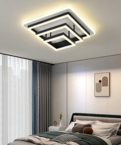 Plafoniera LED 214W Minimalist 3 Square Black