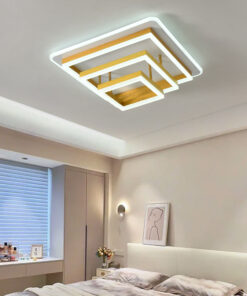 Plafoniera LED 214W Minimalist 3 Square Gold