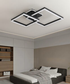 Lustra LED 140W Minimalist 2 Square Negru