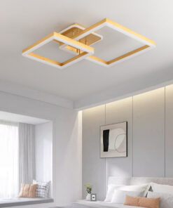 Lustra LED 140W Minimalist 2 Square Gold