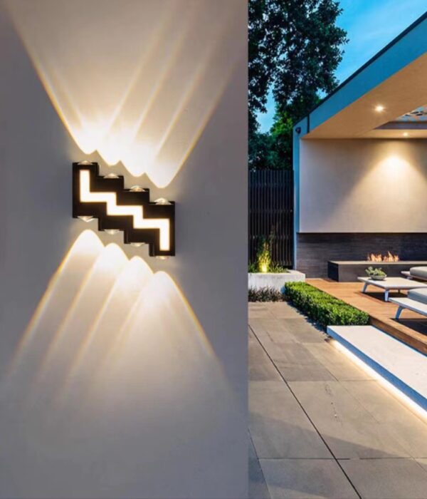 Aplica LED Exterior Zig-Zag 12W