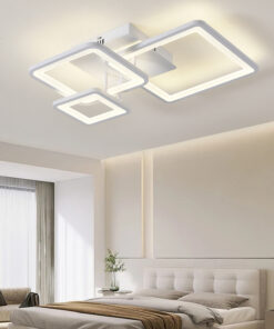 Lustra LED 108W Minimalist 3 Square Alb