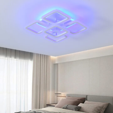 lustra led ceiling 5 mini white rgb