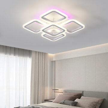 lustra led ceiling 5 mini white rgb