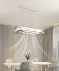 Candelabru Led 136W cu Ventilator Alb