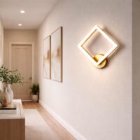 Aplica LED 15W Minimalist Square Gold