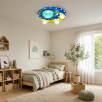 Lustra LED copii Planeta cu Difuzor (Boxa) si Bluetooth