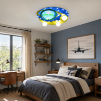 Lustra LED copii Planeta cu Difuzor (Boxa) si Bluetooth