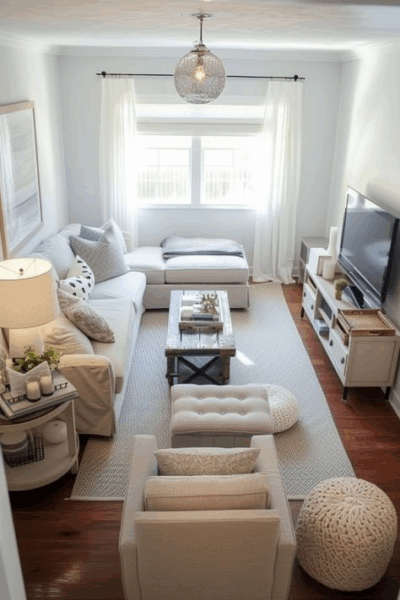 Idei de amenajare a unui living mare cu poze din care sa te inspiri