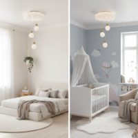 Lustra LED 100W Noris Globe 3 White, Telecomanda