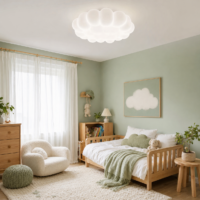 Lustra LED 76W Noris White, Telecomanda