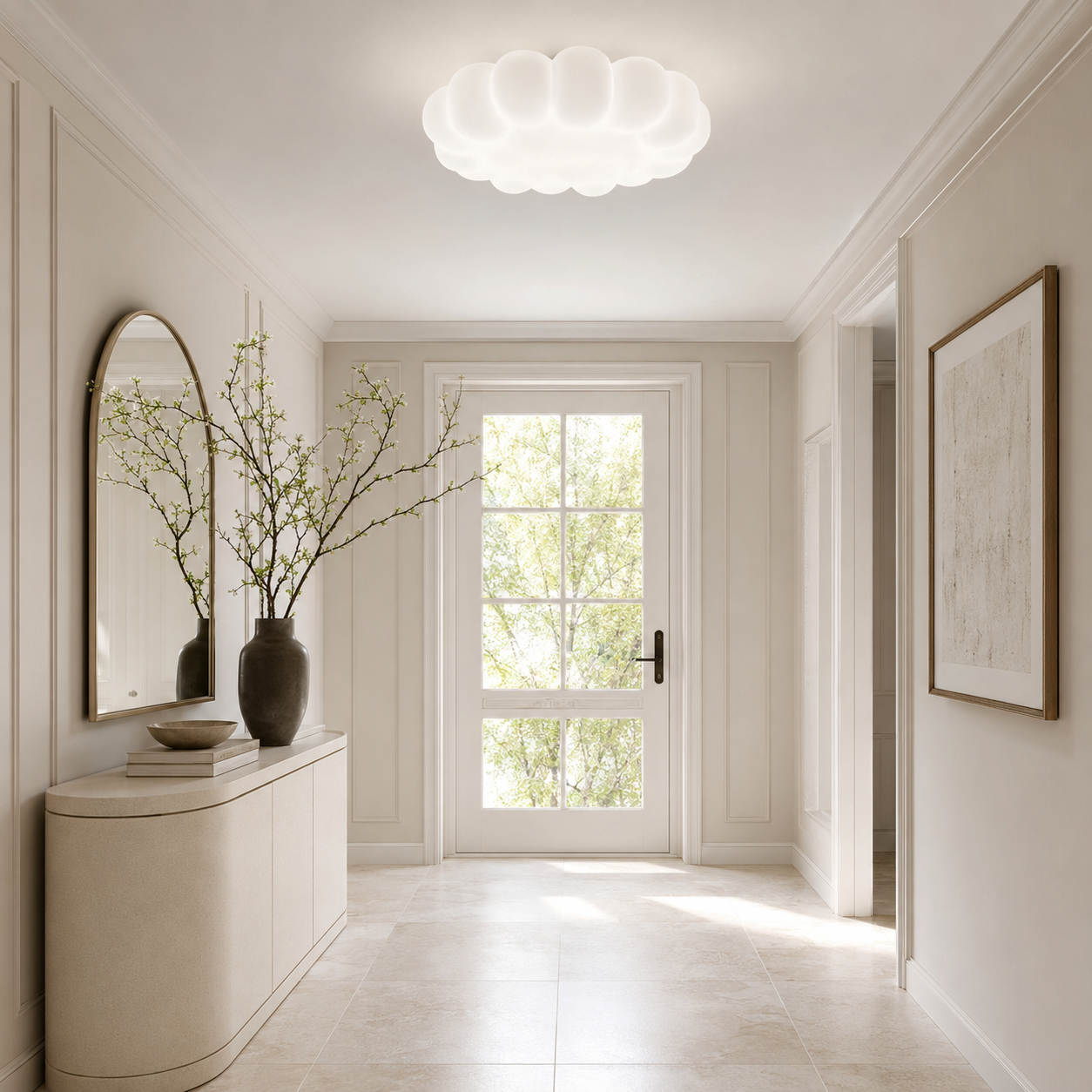 Lustra LED 76W Noris White, Telecomanda Lustra LED 76W Noris White, Telecomanda
