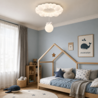 Lustra LED 84W Noris Bear White, Telecomanda