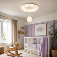 Lustra LED 84W Noris Bear White, Telecomanda