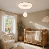 Lustra LED 84W Noris Bear White, Telecomanda